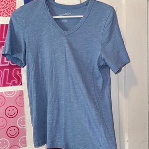 Blue V-neck Tee